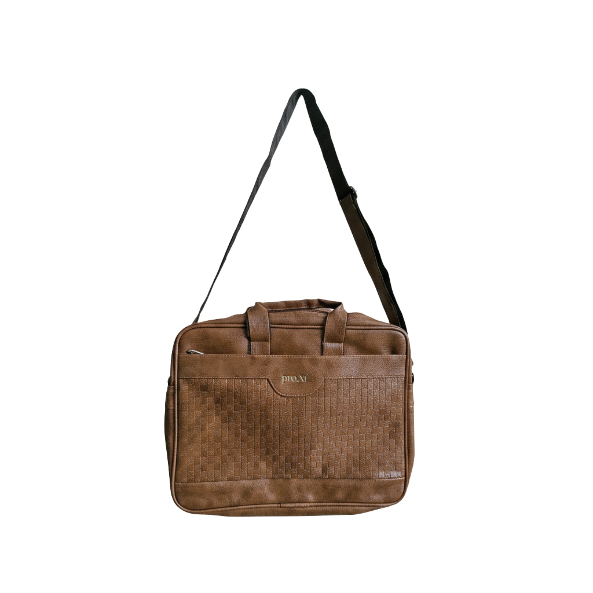 vegan leather laptop messenger bag for men & women