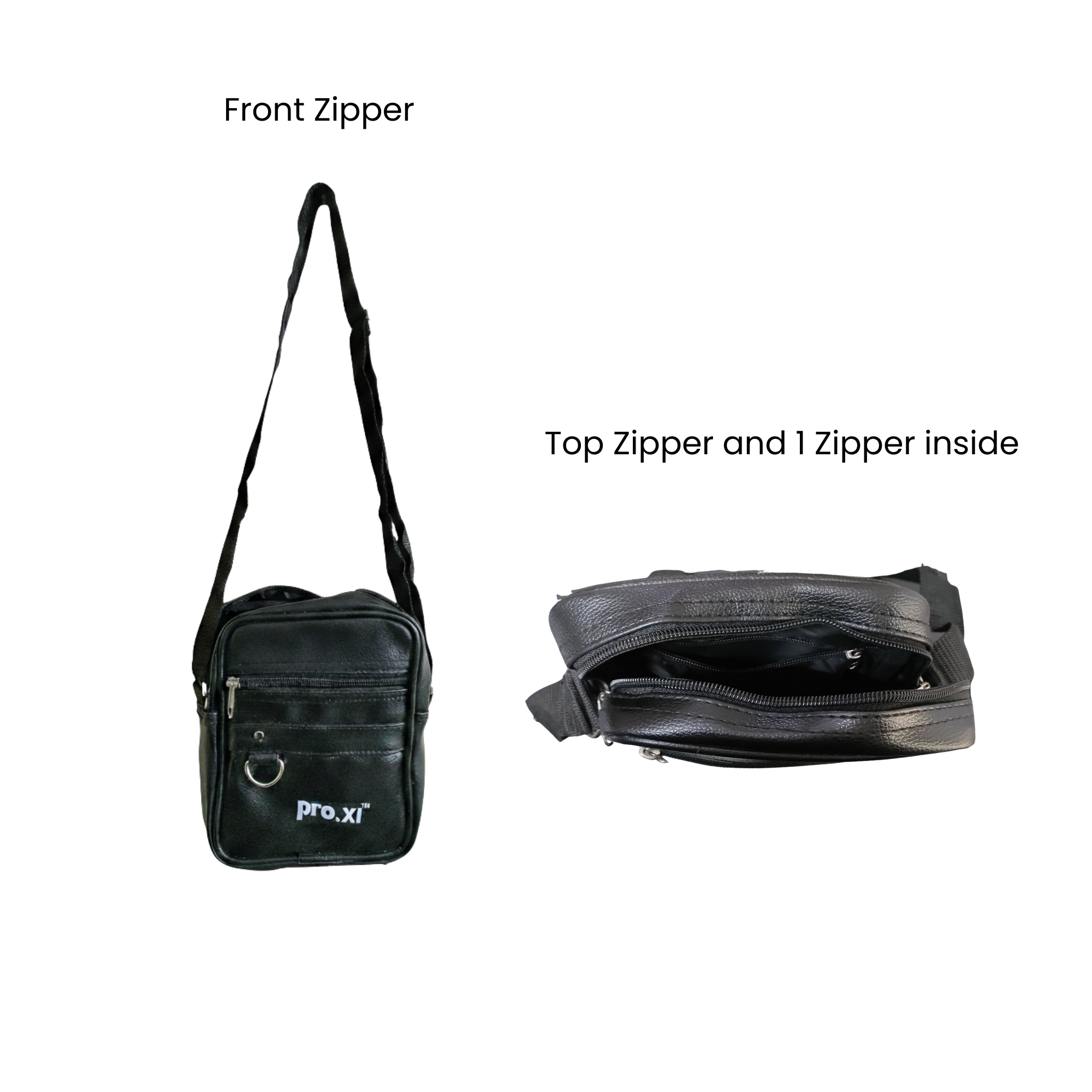 Vegan Leather Crossbody Bag for Men & Women - Image 13