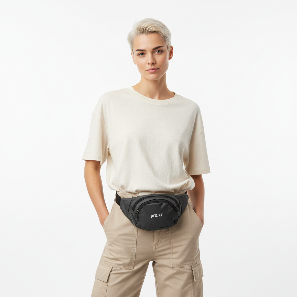 Vegan Water-Resistant Nylon Waist Bag - Image 6