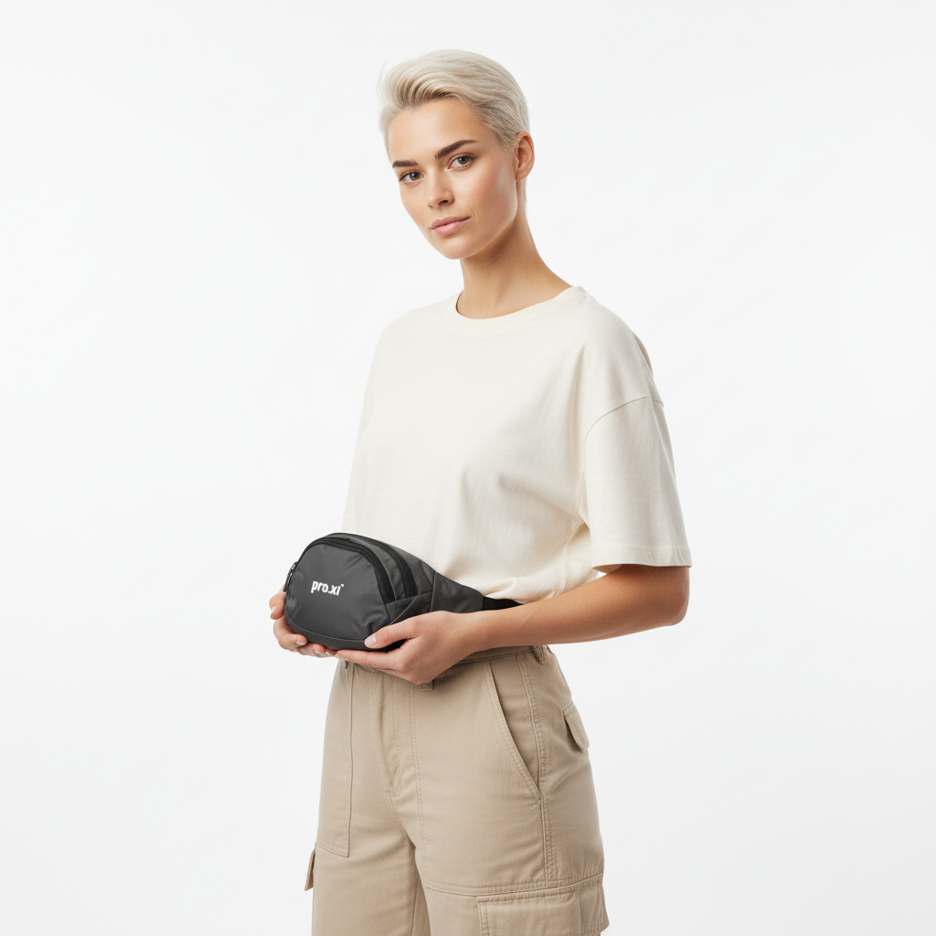 Vegan Water-Resistant Nylon Waist Bag - Image 8