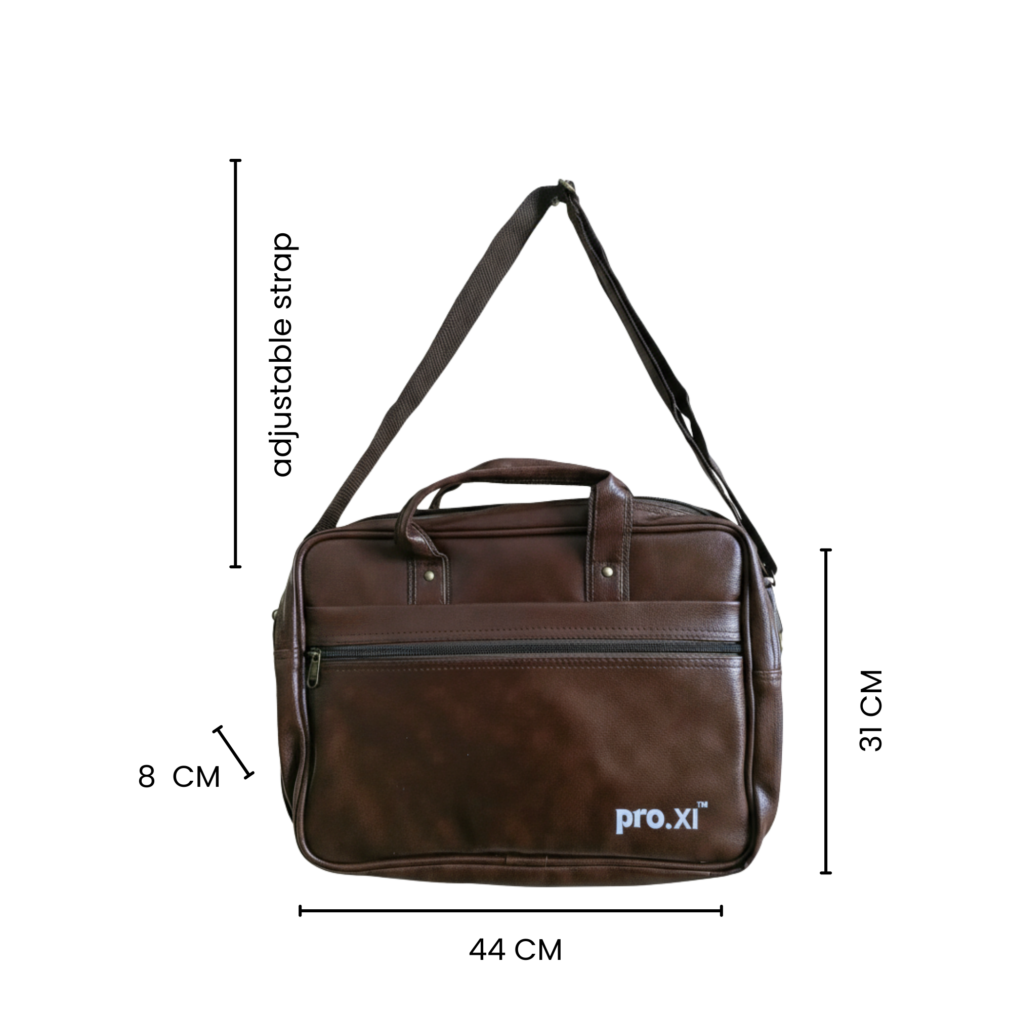 Vegan Leather Laptop Bag for Men & Women - Image 8