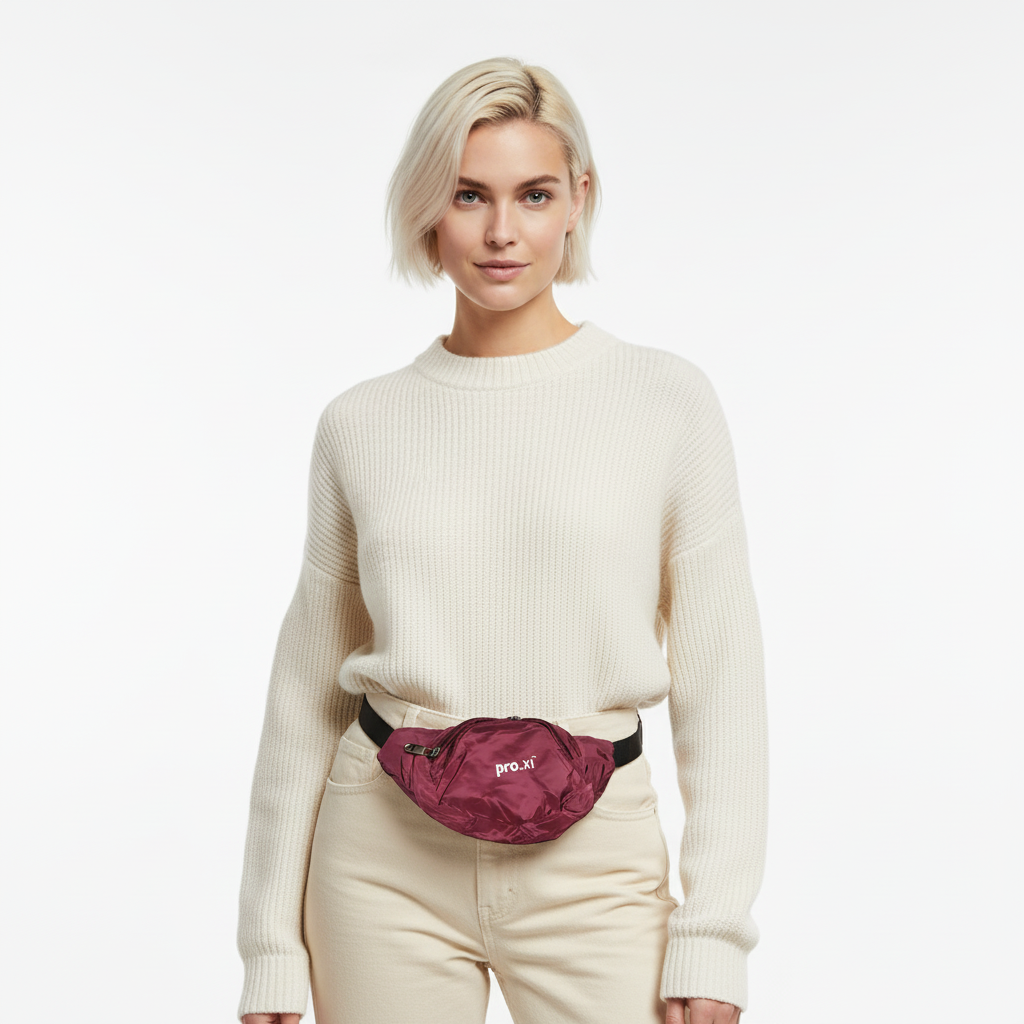 Vegan Water-Resistant Nylon Waist Bag - Image 10