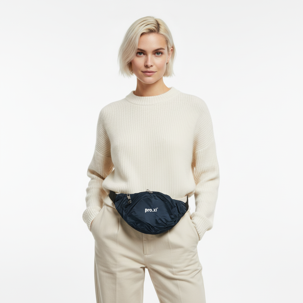 Vegan Water-Resistant Nylon Waist Bag - Image 15