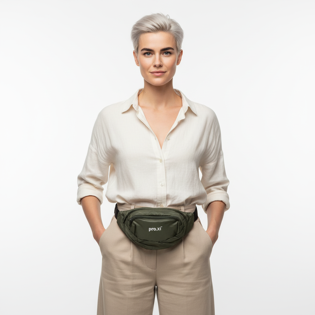 Vegan Water-Resistant Nylon Waist Bag - Image 18