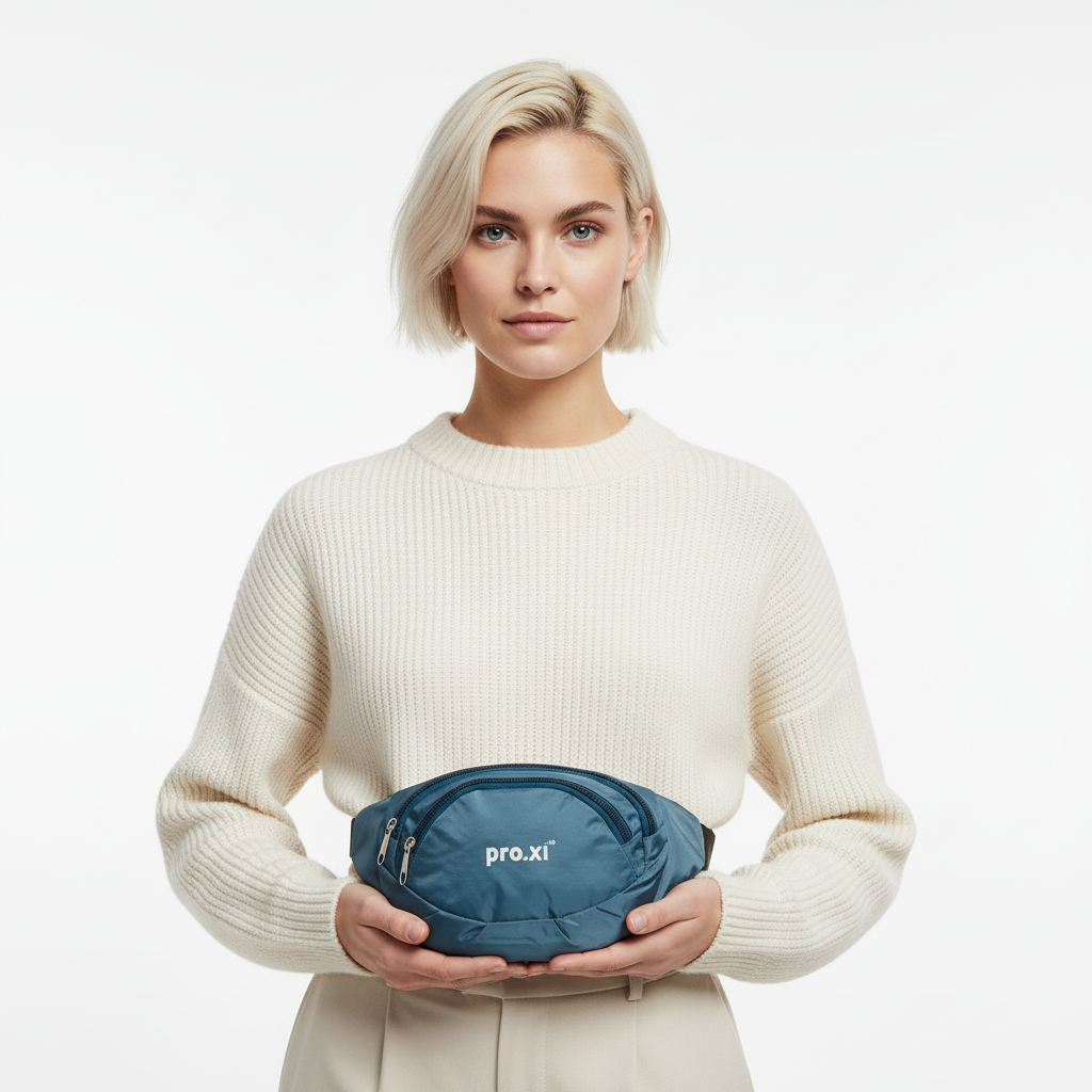 Vegan Water-Resistant Nylon Waist Bag - Image 23
