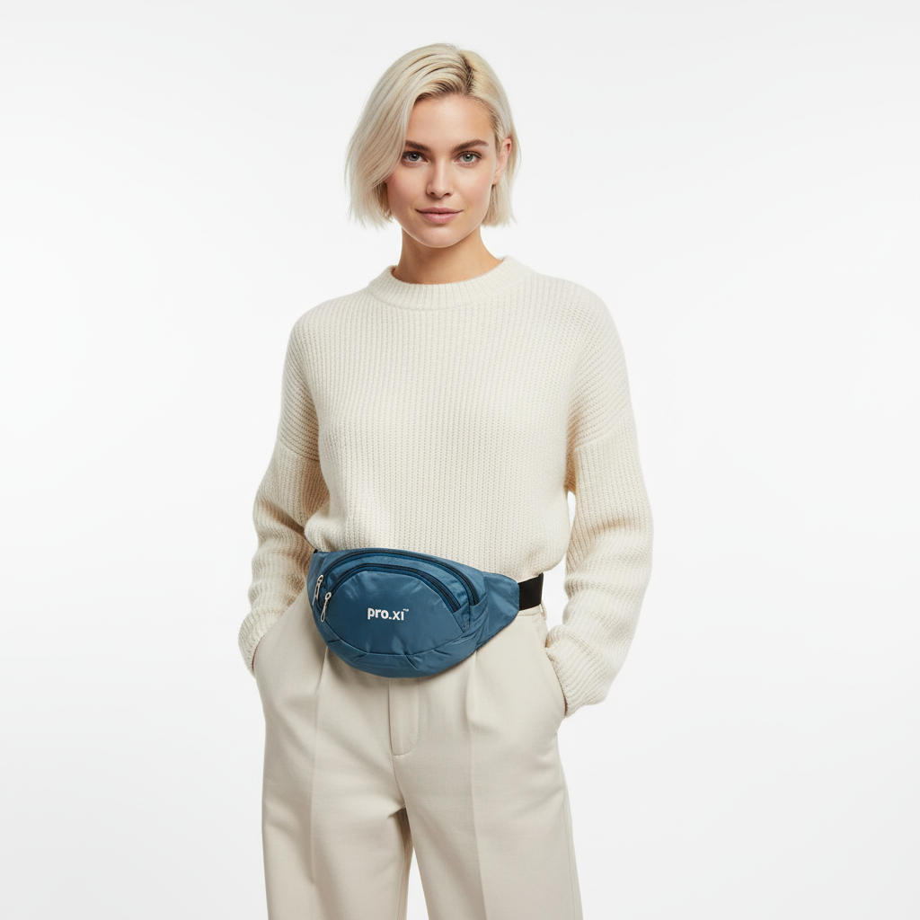 Vegan Water-Resistant Nylon Waist Bag - Image 24